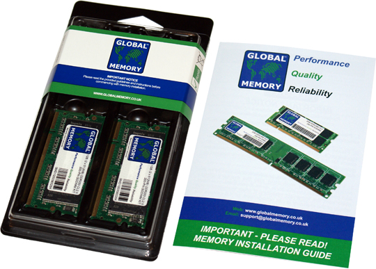 512MB (2 x 256MB) DDR 266/333/400MHz 200-PIN SODIMM MEMORY RAM KIT FOR TOSHIBA LAPTOPS/NOTEBOOKS